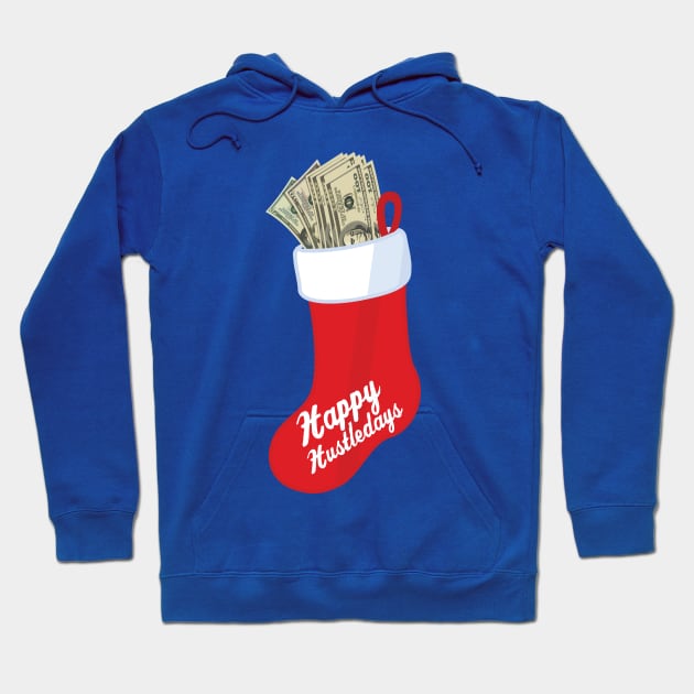 Happy Hustledays Stocking Hoodie by niczito